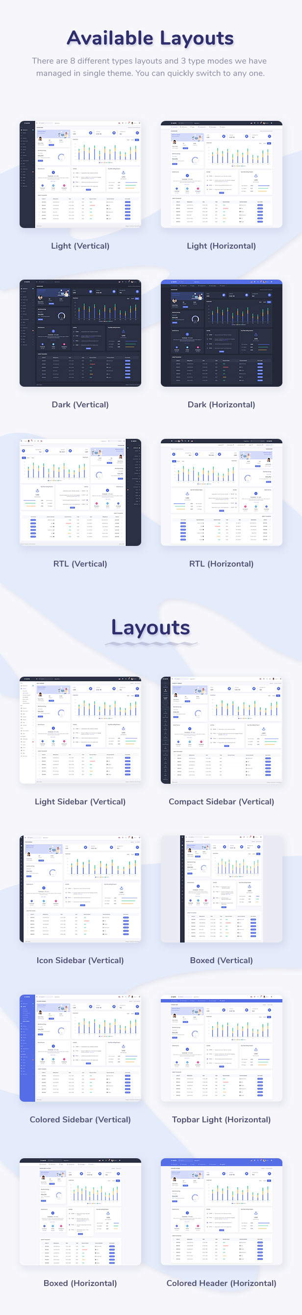 Skote - React + Laravel Admin & Dashboard Template - 14