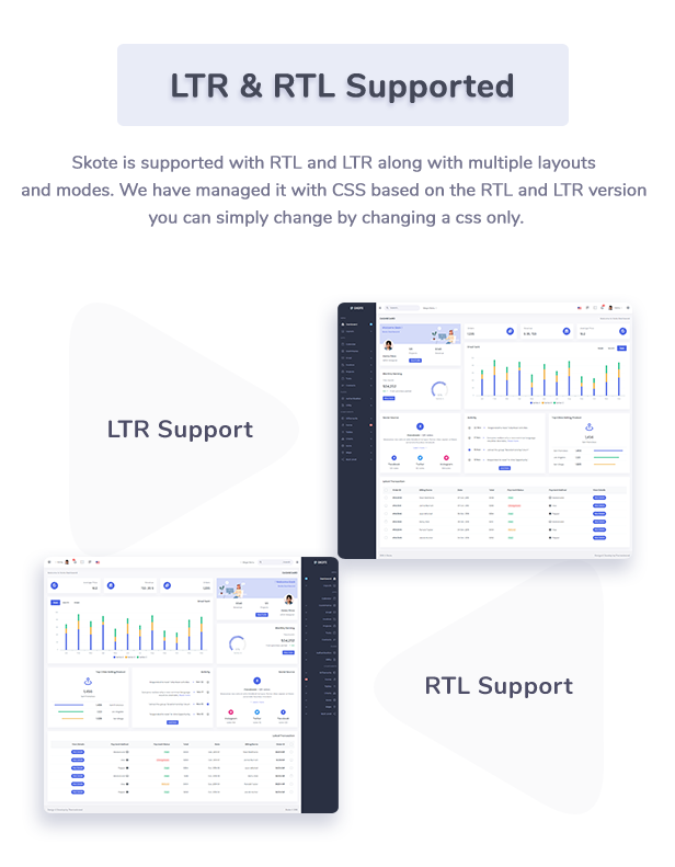 Skote - React + Laravel Admin & Dashboard Template - 16