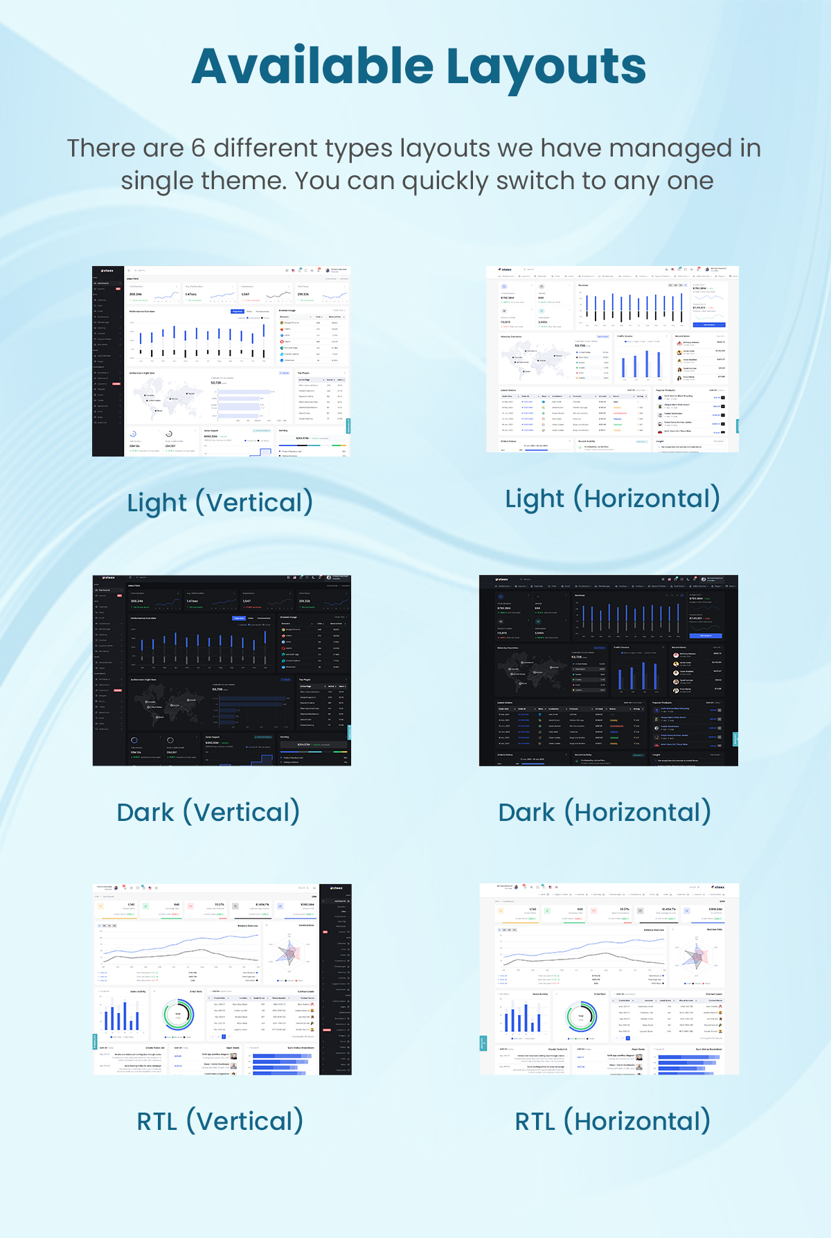 Steex - HTML & Laravel Admin Dashboard Template - 15